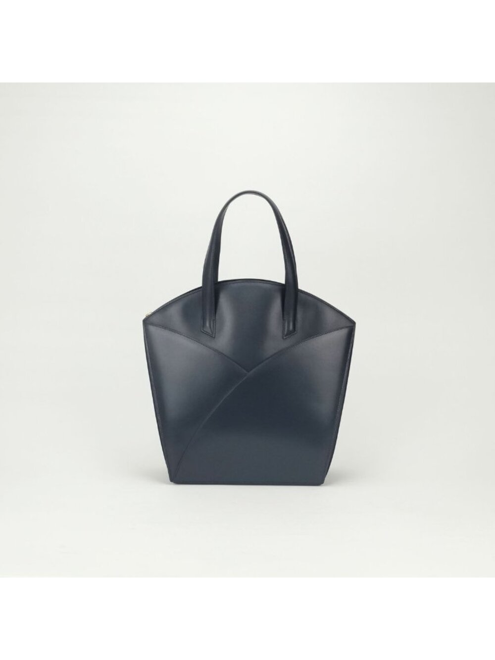 Hermes Cokers Tote Box Calf Navy Gold Handbag